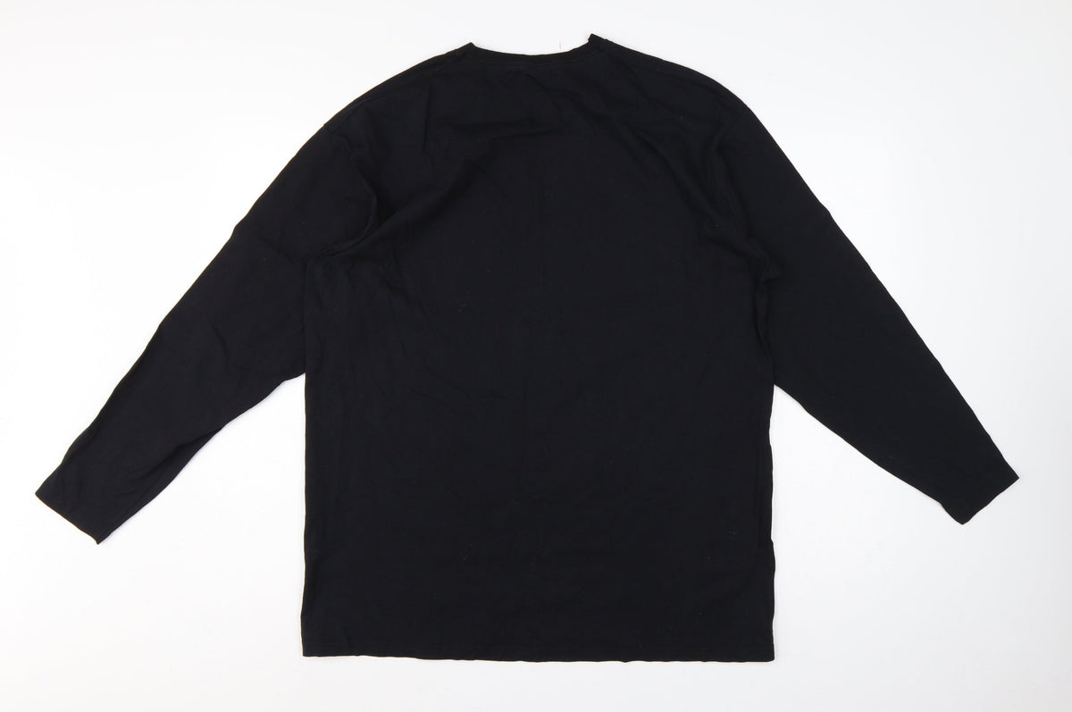 Fruit of Loom Men's Black XL Pink Floyd Prism Band Long Sleeve T-Shirt