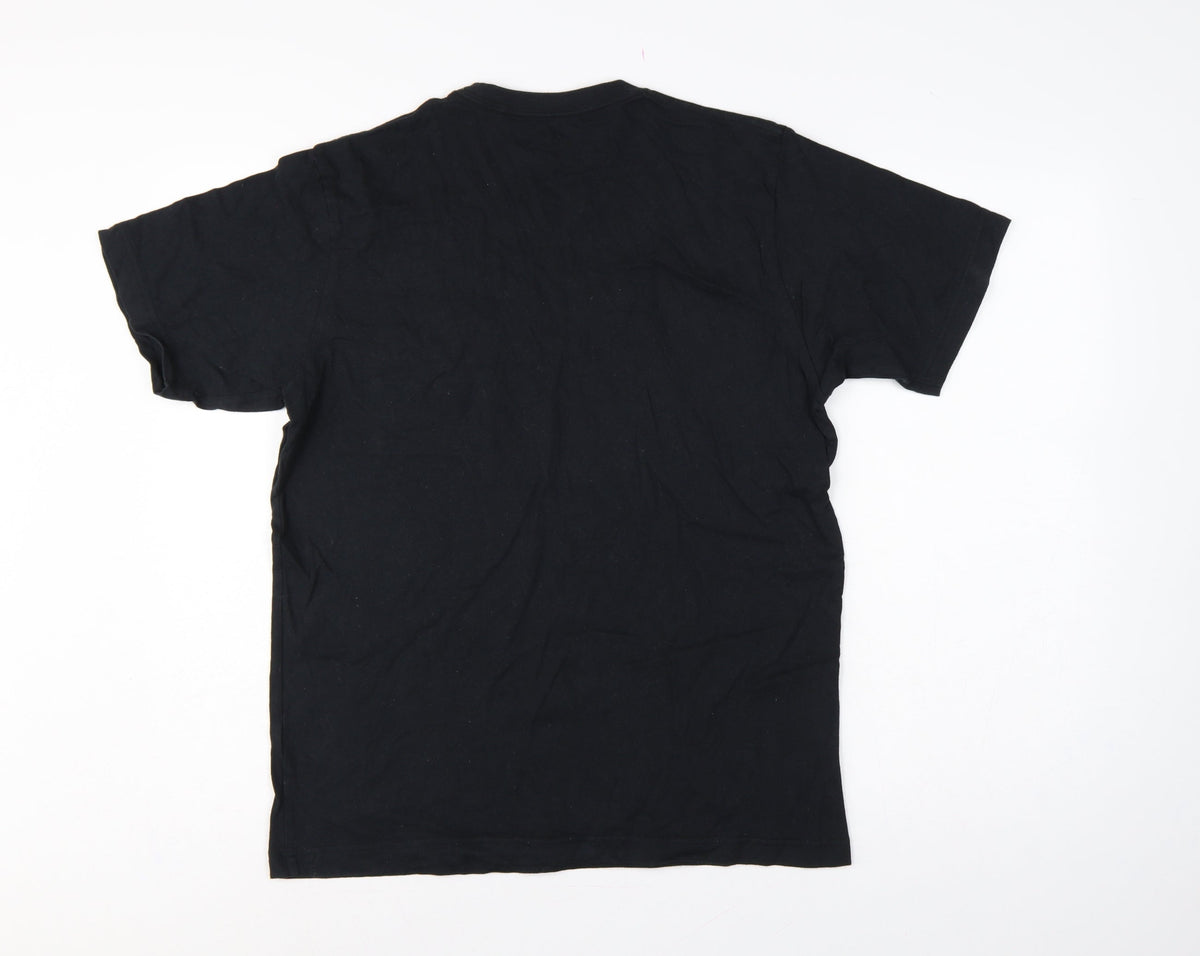Brand and care label for Uniqlo Men Black M UT Taito Space Invaders Pocket Graphic T-Shirt
