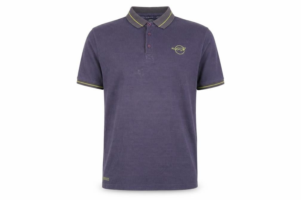 Front view of Leicester City Men’s Grey XL Football Polo Shirt Embroidered Logo