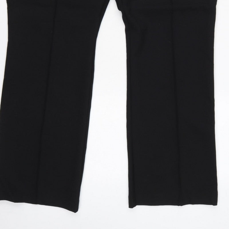 Marks and Spencer Autograph Women's Black UK 22 Flared Trousers