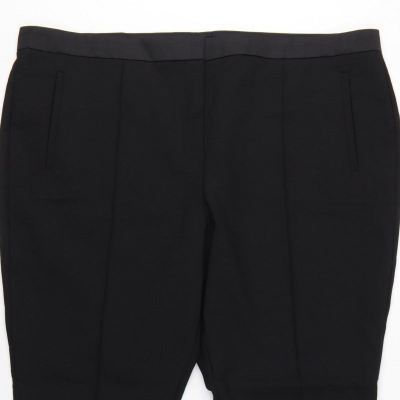 Marks and Spencer Autograph Women's Black UK 22 Flared Trousers
