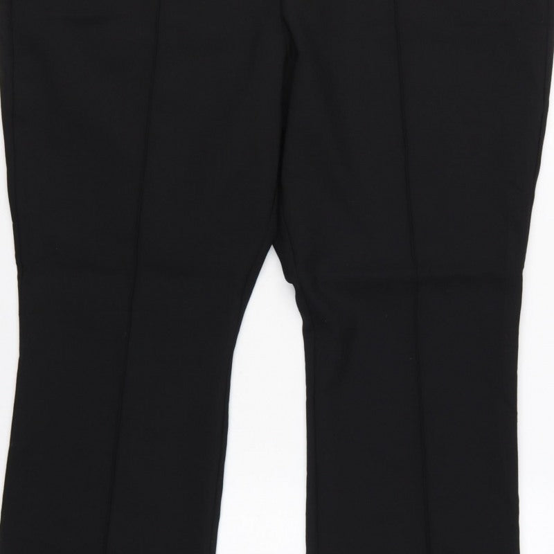 Marks and Spencer Autograph Women's Black UK 22 Flared Trousers
