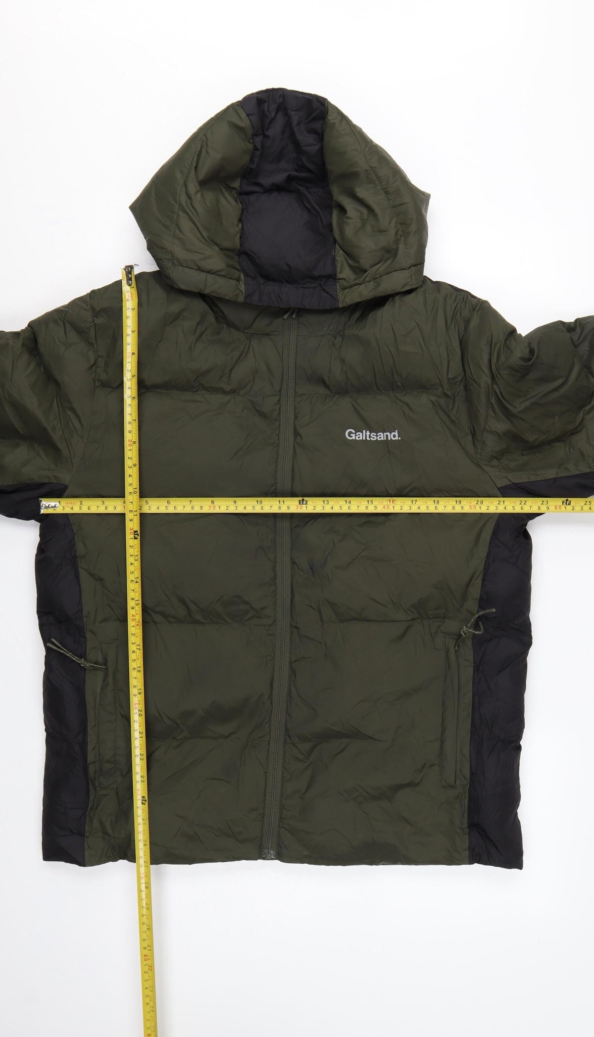 Galtsand Men’s Green Black M Hooded Puffer Jacket Insulated