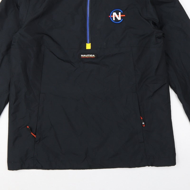 Nautica Competition Men's Black M Anorak 1/4 Zip Lined Jacket