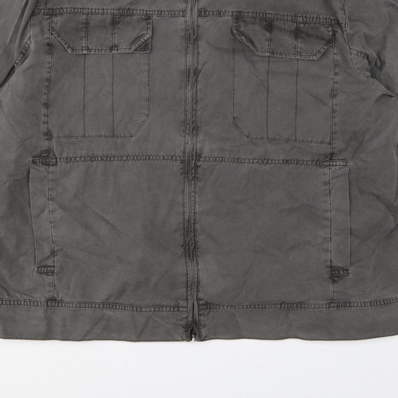 Marks & Spencer Men’s Beige 2XL Cotton Full Zip Utility Jacket