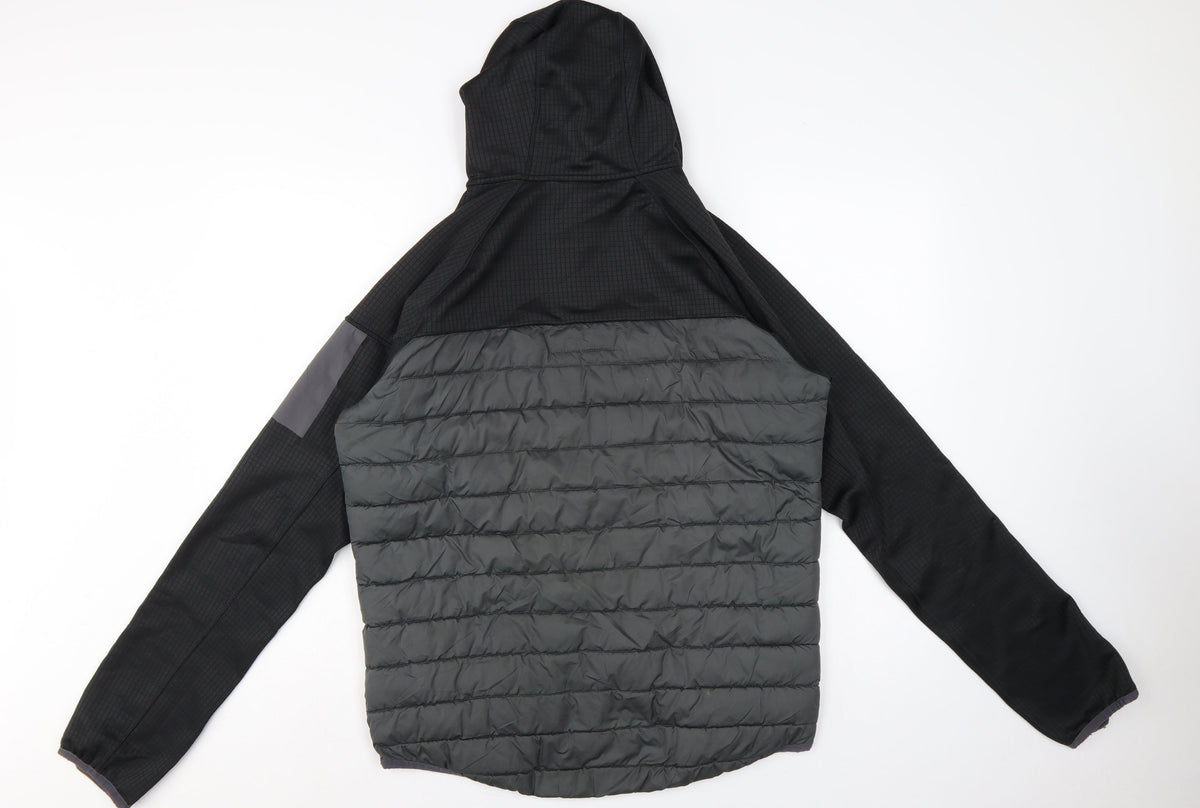 Berghaus Men’s Grey Black M Hooded Full Zip Puffer Jacket