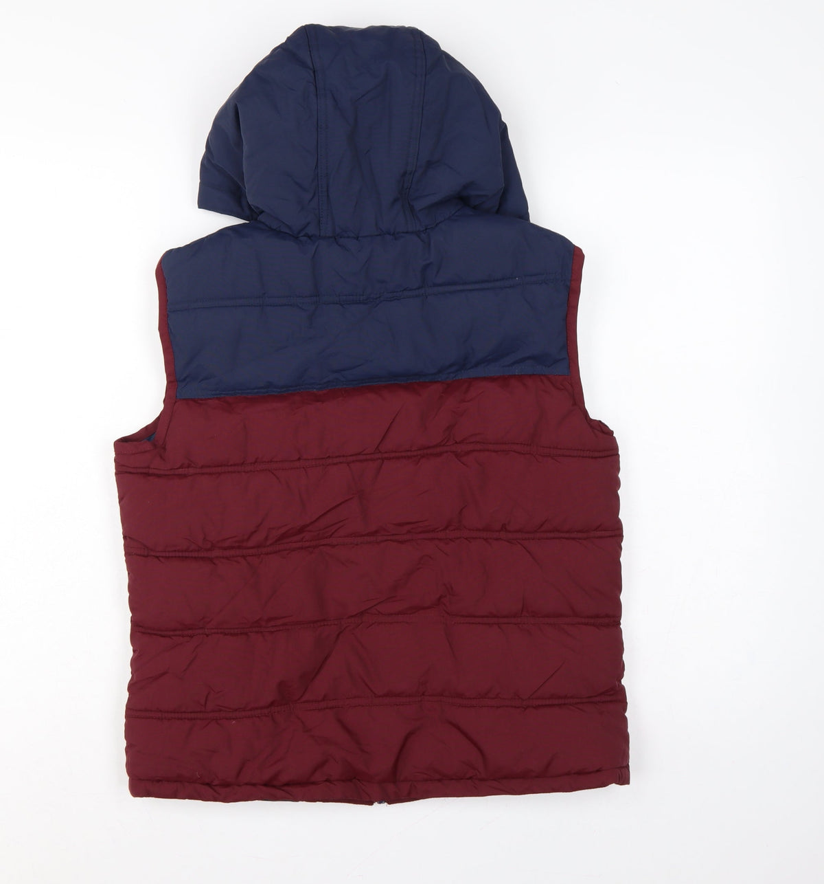 Sonneti Boys Burgundy Navy 12-13 Years Hooded Padded Puffer Gilet