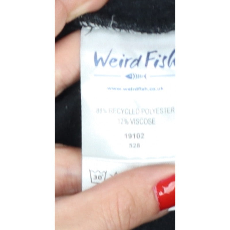 Weird Fish Men's Grey M 1/4 Zip High Neck Fleece Sweatshirt