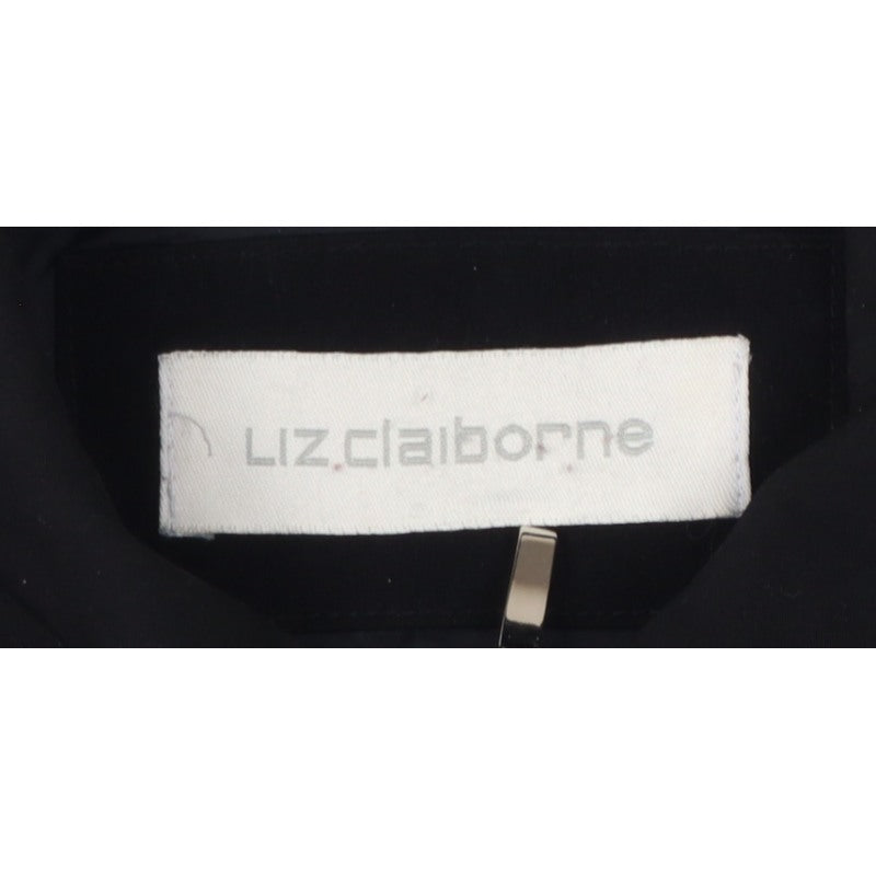 Liz Claiborne Women’s Black M Quilted Mid-Length Padded Zip Jacket