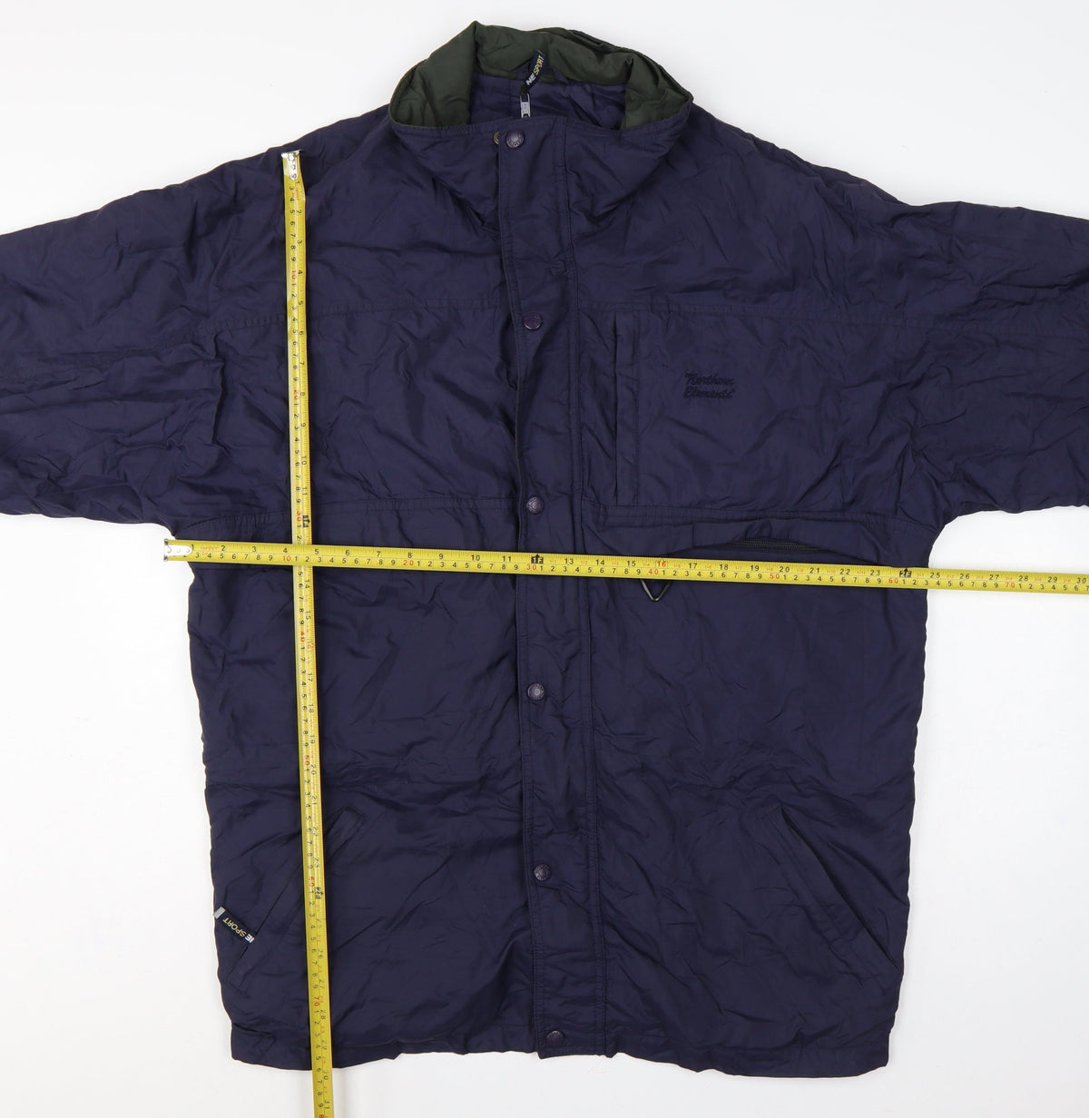 Northern Elements Men’s Blue L Hooded Insulated Nylon Parka Jacket