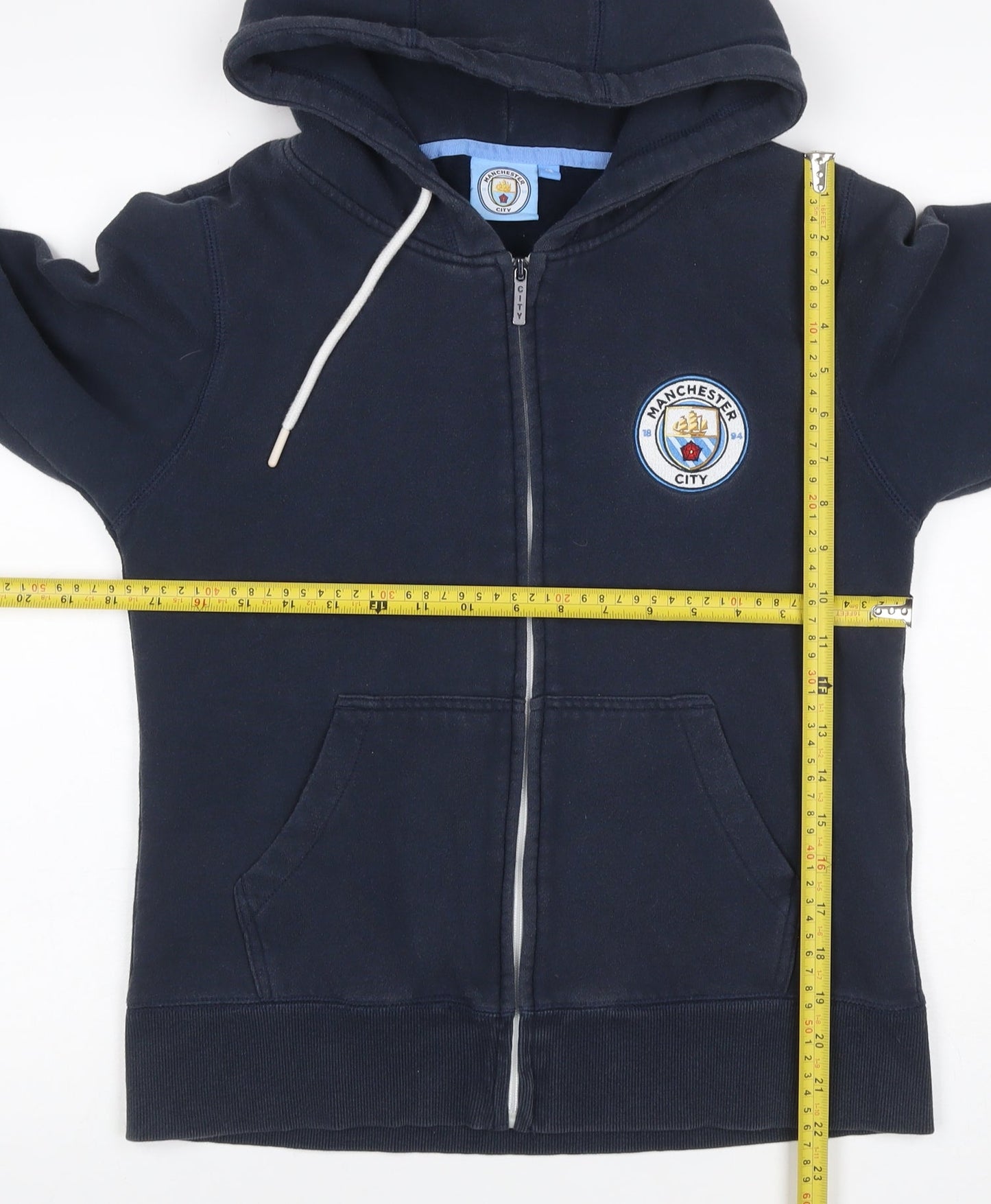 Fanatics Women Black Manchester City Full Zip Hoodie UK 12