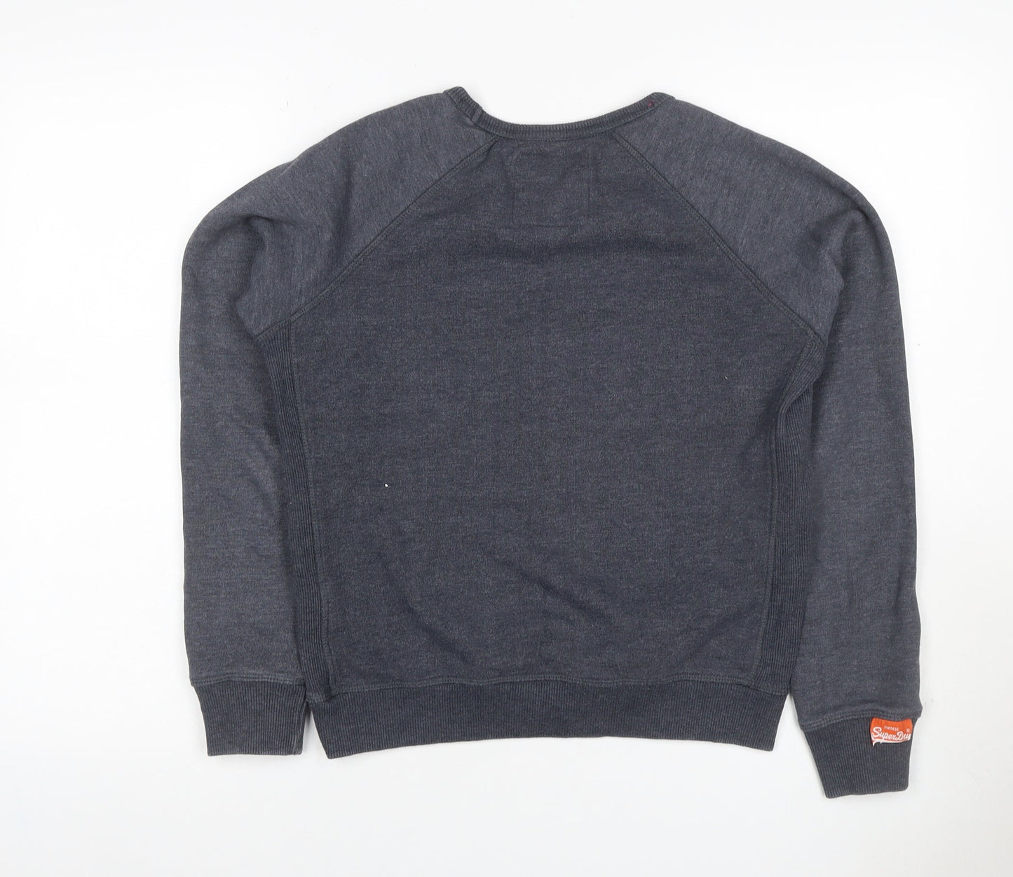 Superdry Women’s Grey S Vintage Orange Label Logo Sweatshirt