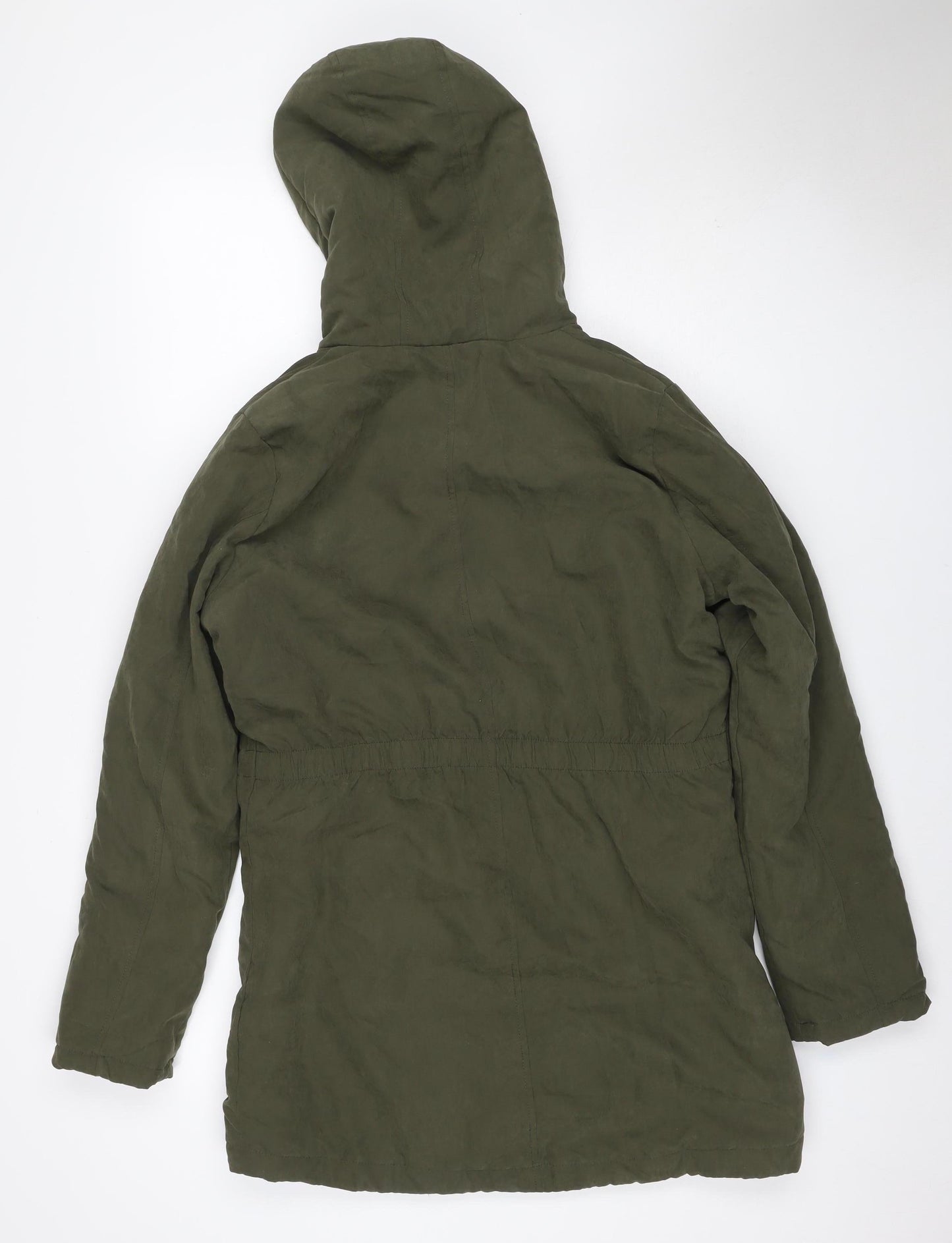 New Look 915 Girls Green 12-13 Years Hooded Padded Parka Jacket