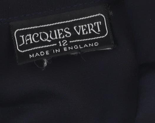 Jacques Vert Women’s Navy Blue UK 12 Long Single-Breasted Blazer