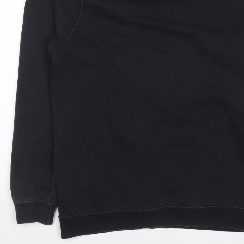 Nike Men’s Black M Pullover Hoodie Logo Fleece Sports