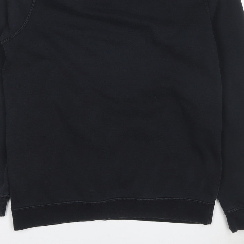 Nike Men’s Black M Pullover Hoodie Logo Fleece Sports