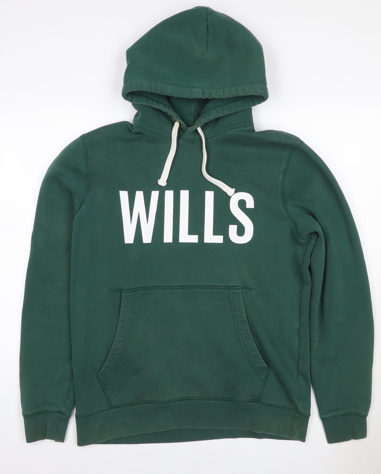 Jack Wills Men’s Green M Pullover Hoodie Logo Graphic Fleece