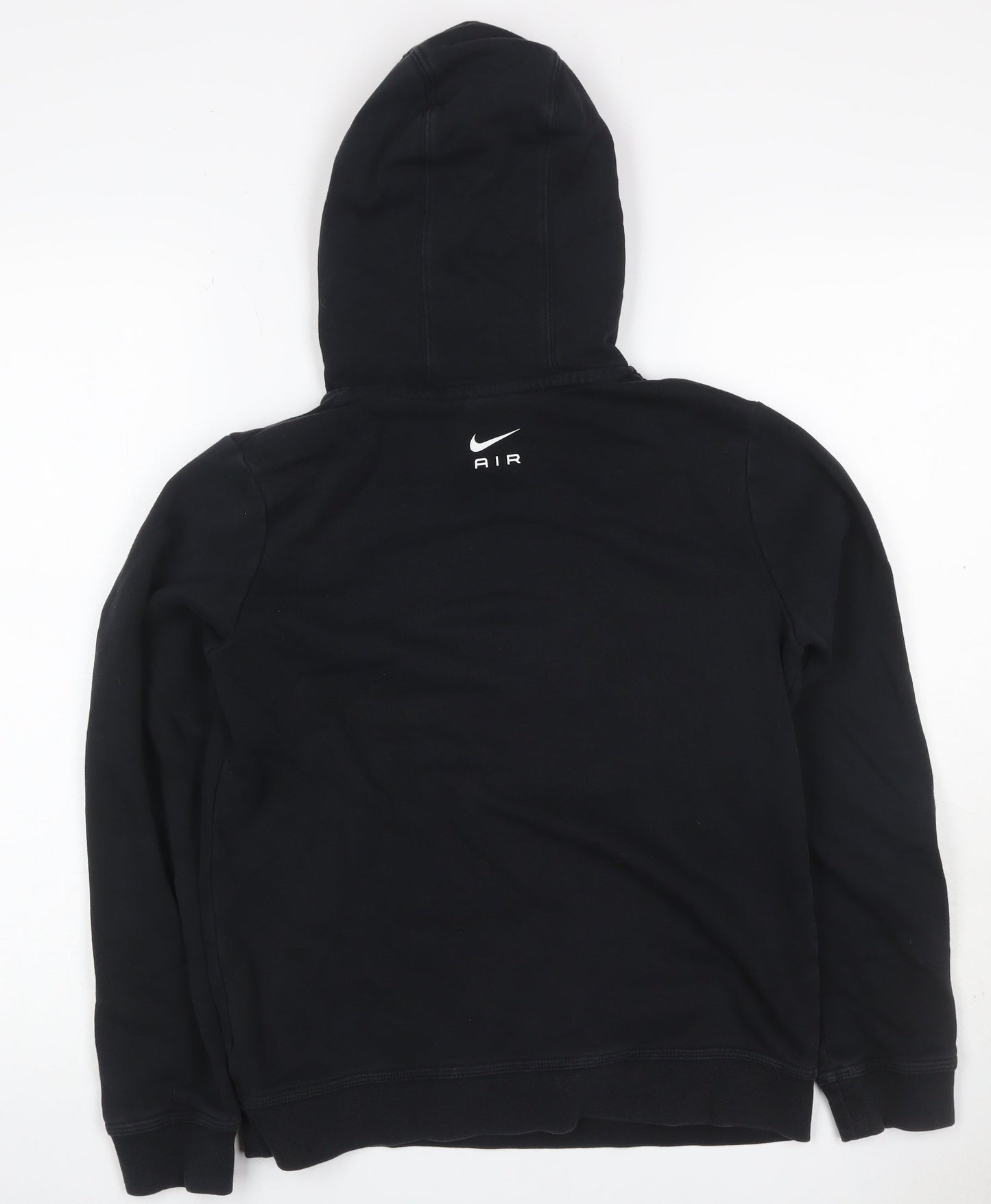 Nike Boys Black 14-15 Years Air Logo Pullover Hoodie Fleece