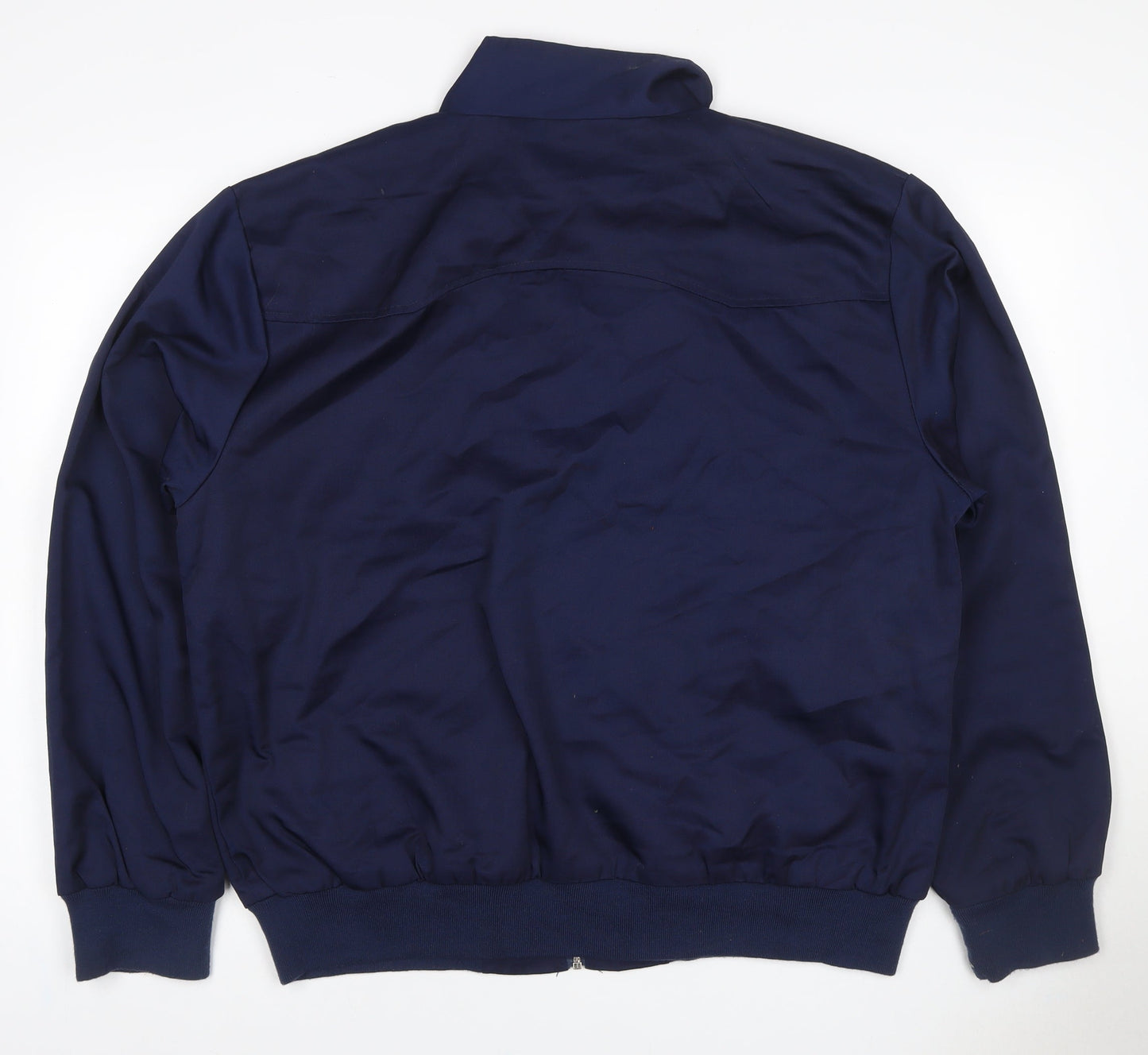 Bronte Mens Blue XL Bomber Jacket Full Zip Tartan Lined