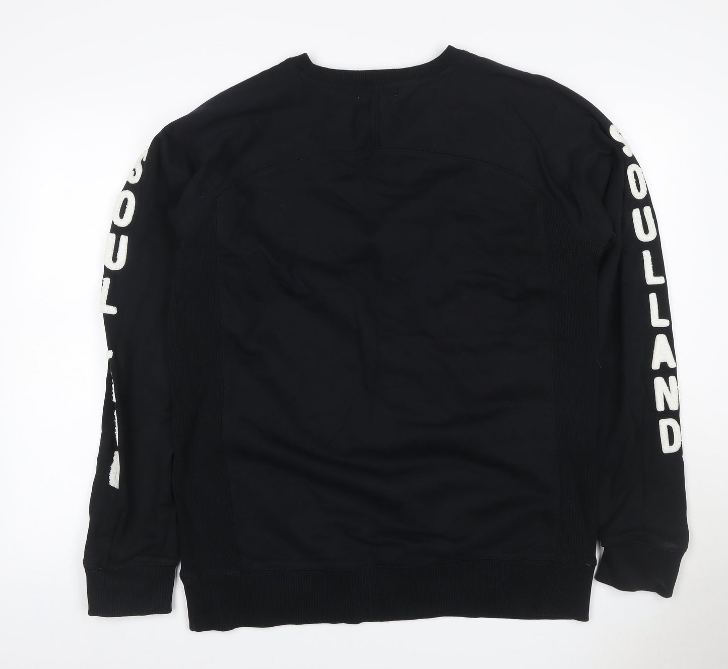 Soulland Women’s Black XL Logo Graphic Raglan Sweatshirt