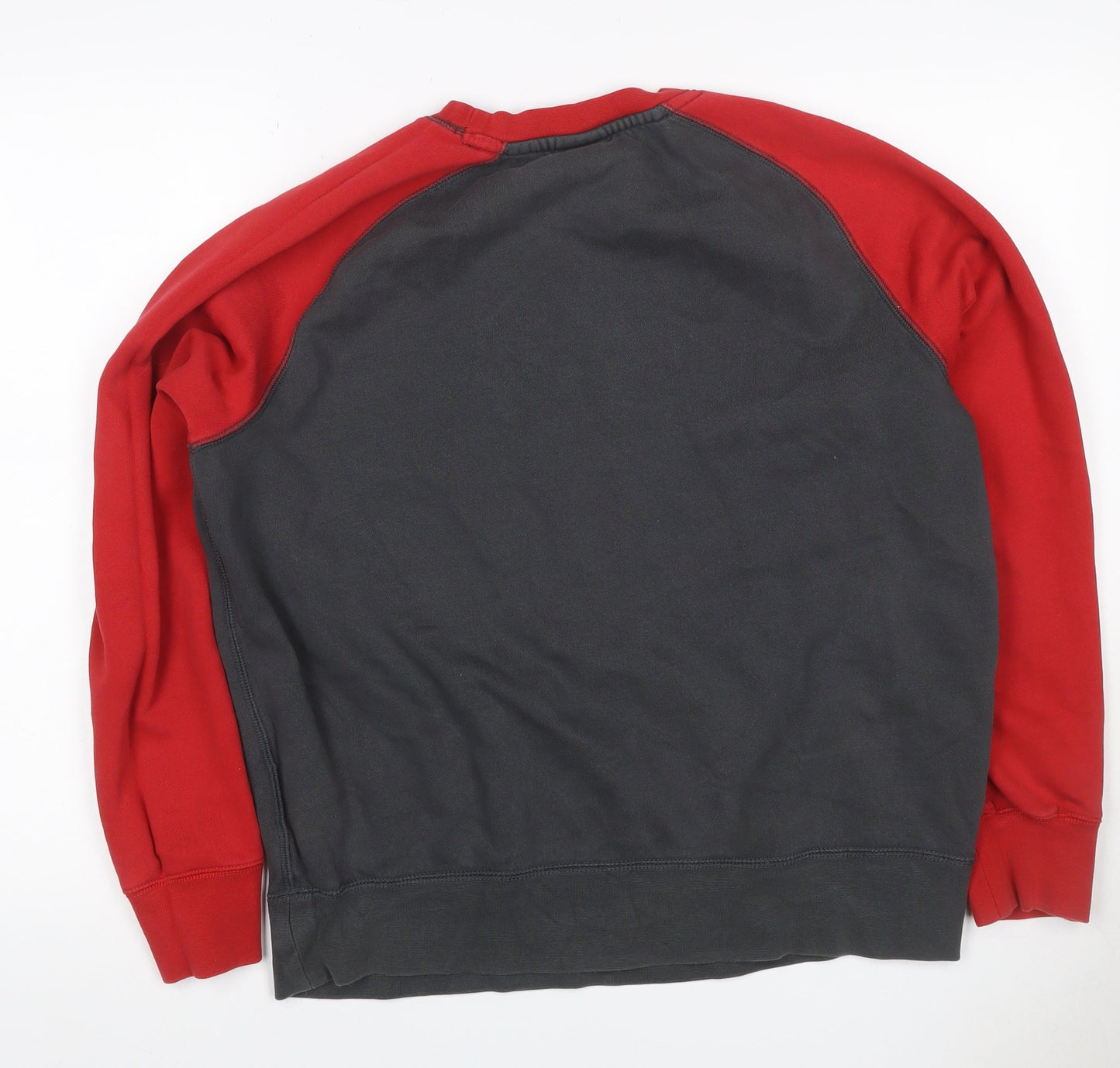 Nike Air Men’s Black Red L Graphic Logo Pullover Sweatshirt