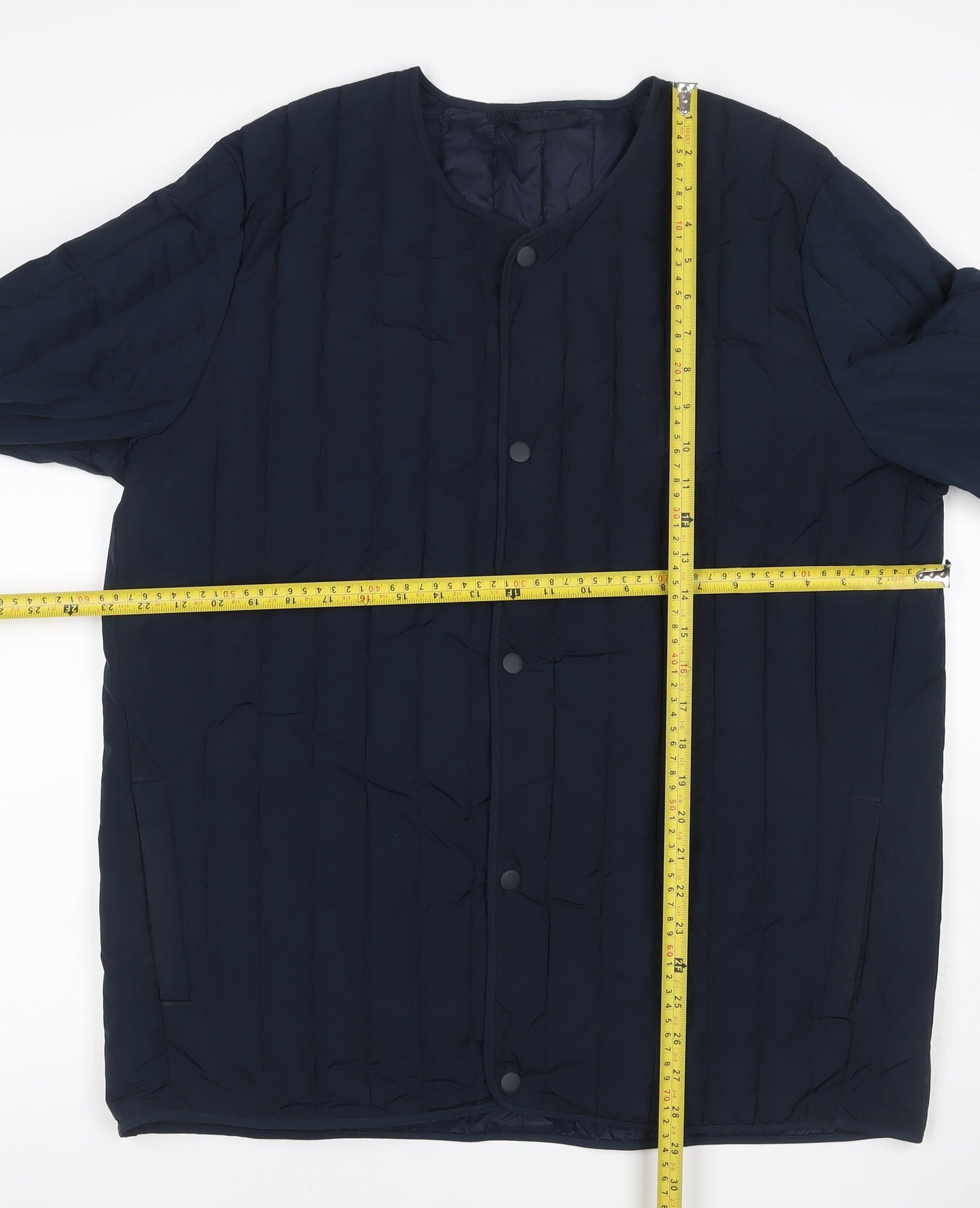 Kin by John Lewis Women’s Blue XL Quilted Padded Snap Jacket