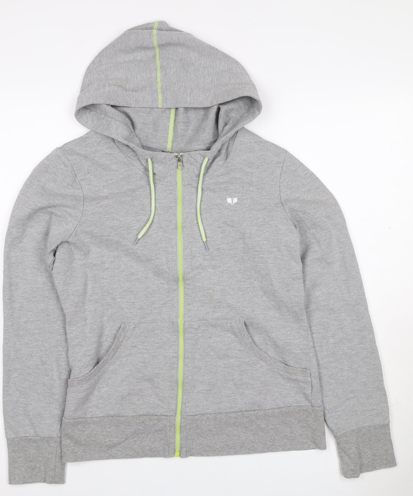 Pure Simple Sport Women Grey Size 12 Full Zip Hooded Hoodie