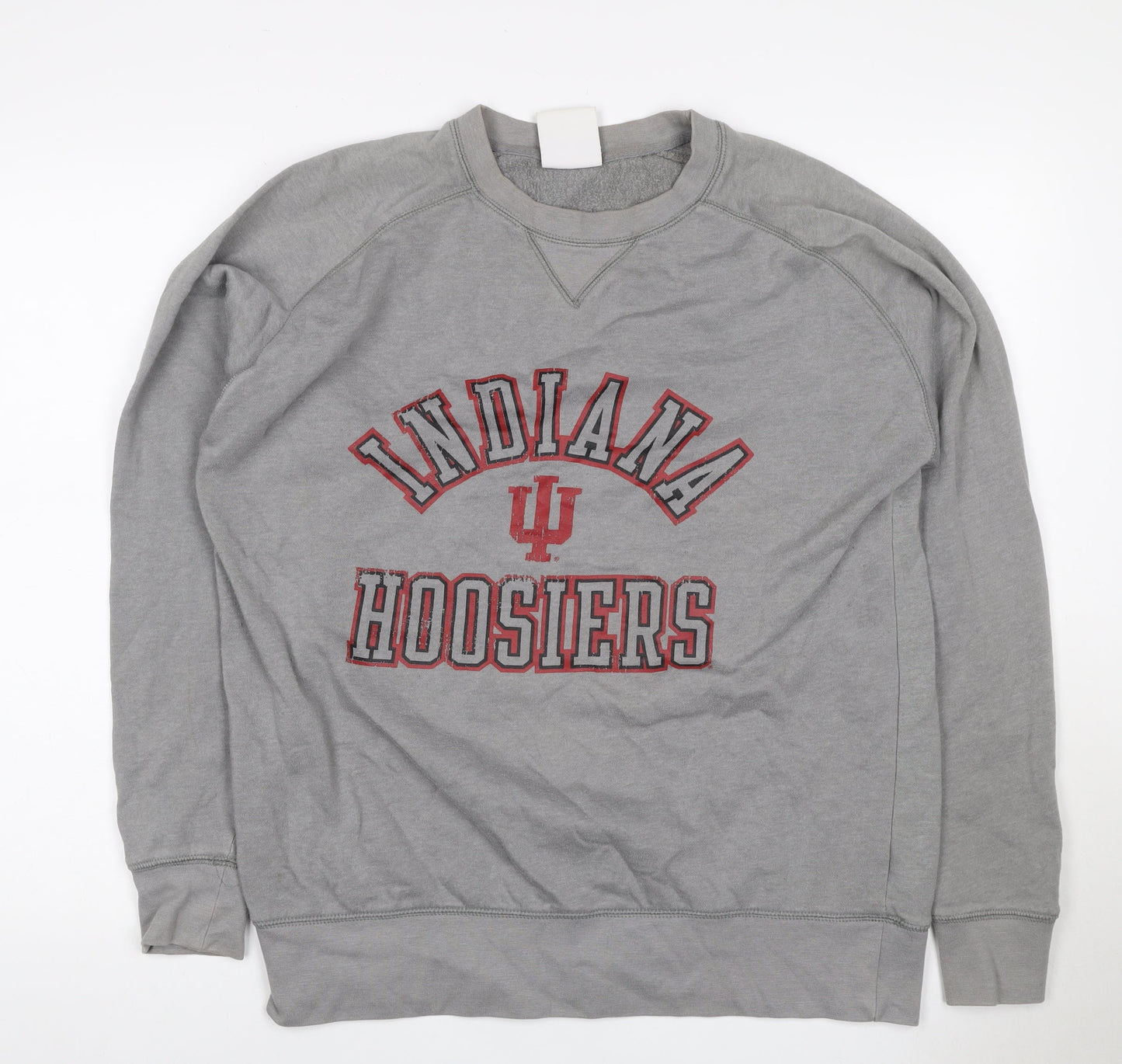 Champion Men’s Grey M Indiana Hoosiers Graphic Print Pullover Sweatshirt