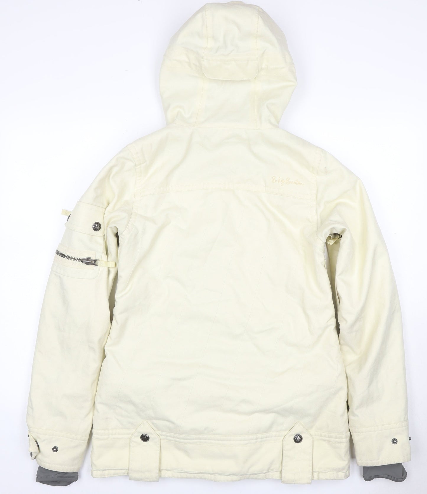 Lily Burton Women Ivory S Hooded Insulated Ski Snowboard Jacket