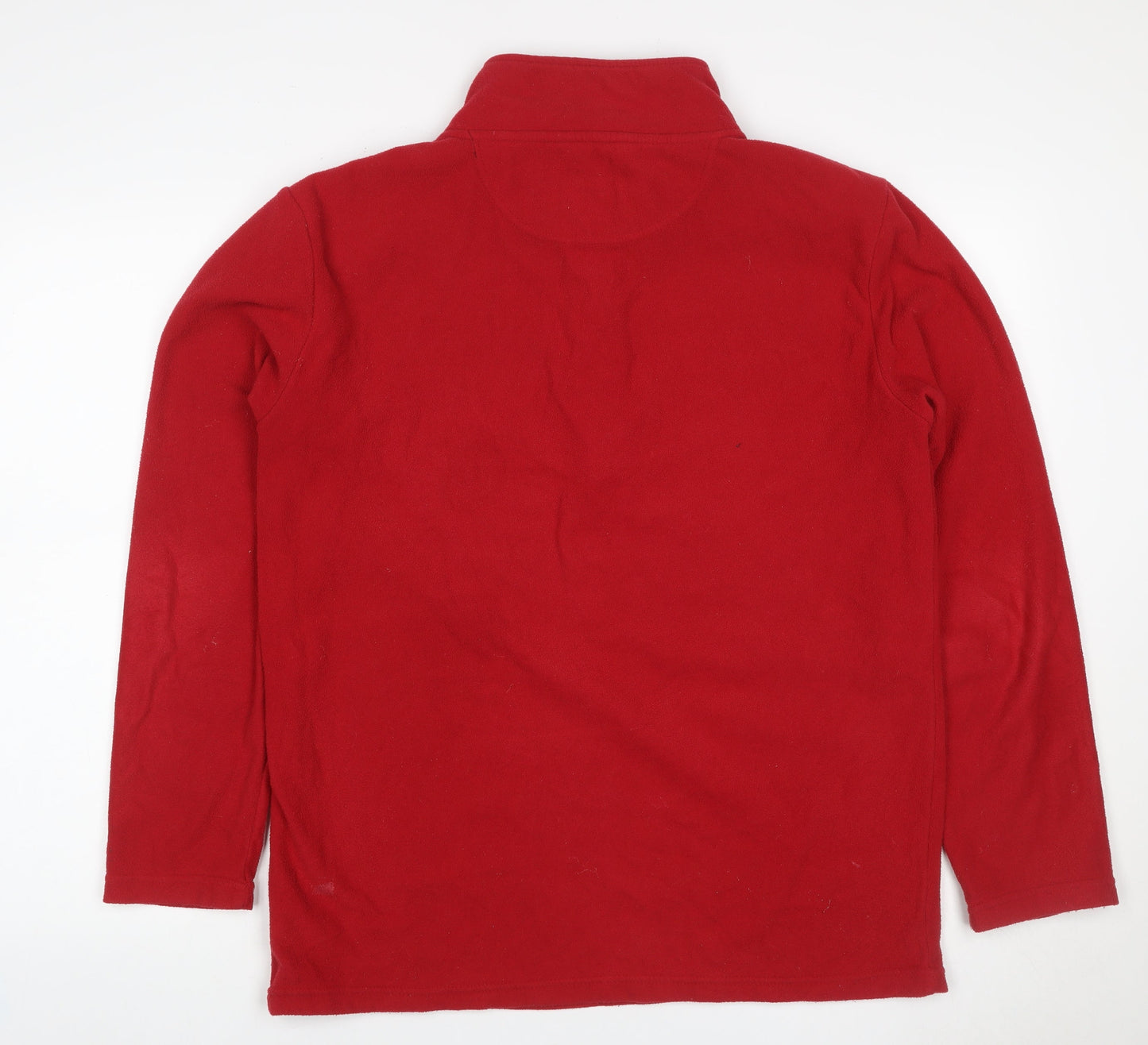 Peter Storm Men's Red Small 1/4 Zip Fleece Pullover Outdoor