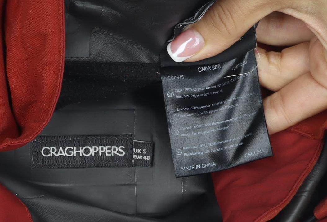 Craghoppers Men’s Red S Gore-Tex Hooded Waterproof Rain Jacket