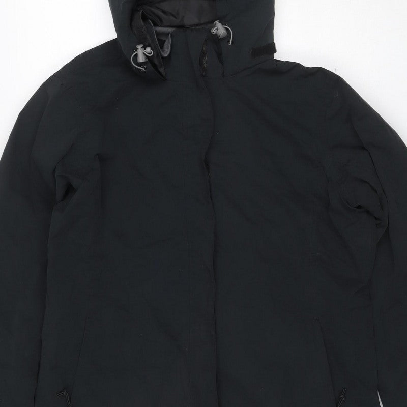 Peter Storm Women’s Black Size 14 Hooded Outdoor Full Zip Jacket