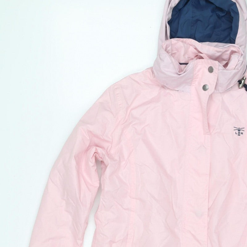 Lighthouse Women's Pink Size 10 Beachcomber Hooded Waterproof Rain Jacket