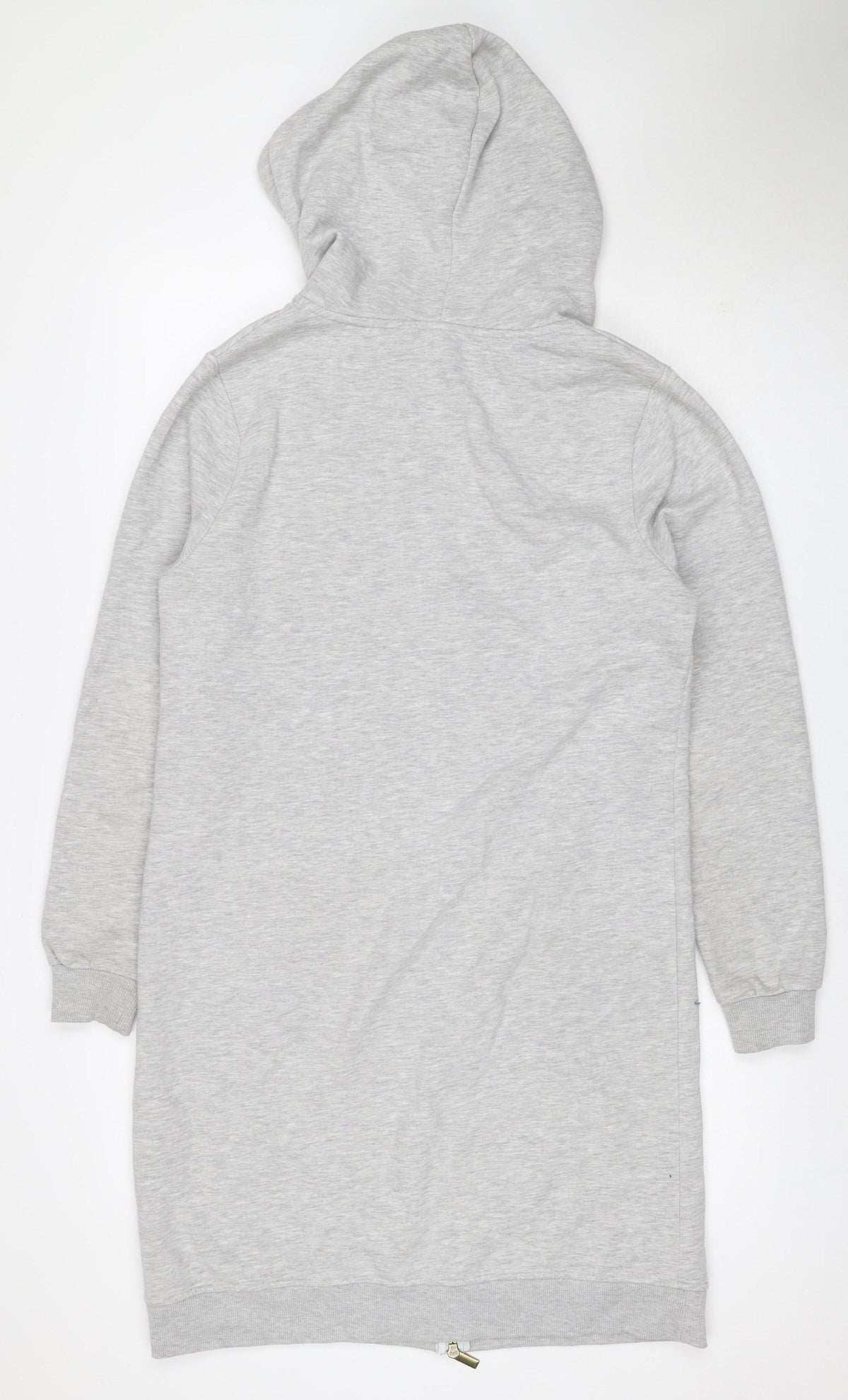 Next Womens Grey UK 8 Full Zip Hoodie Drawstring Pockets