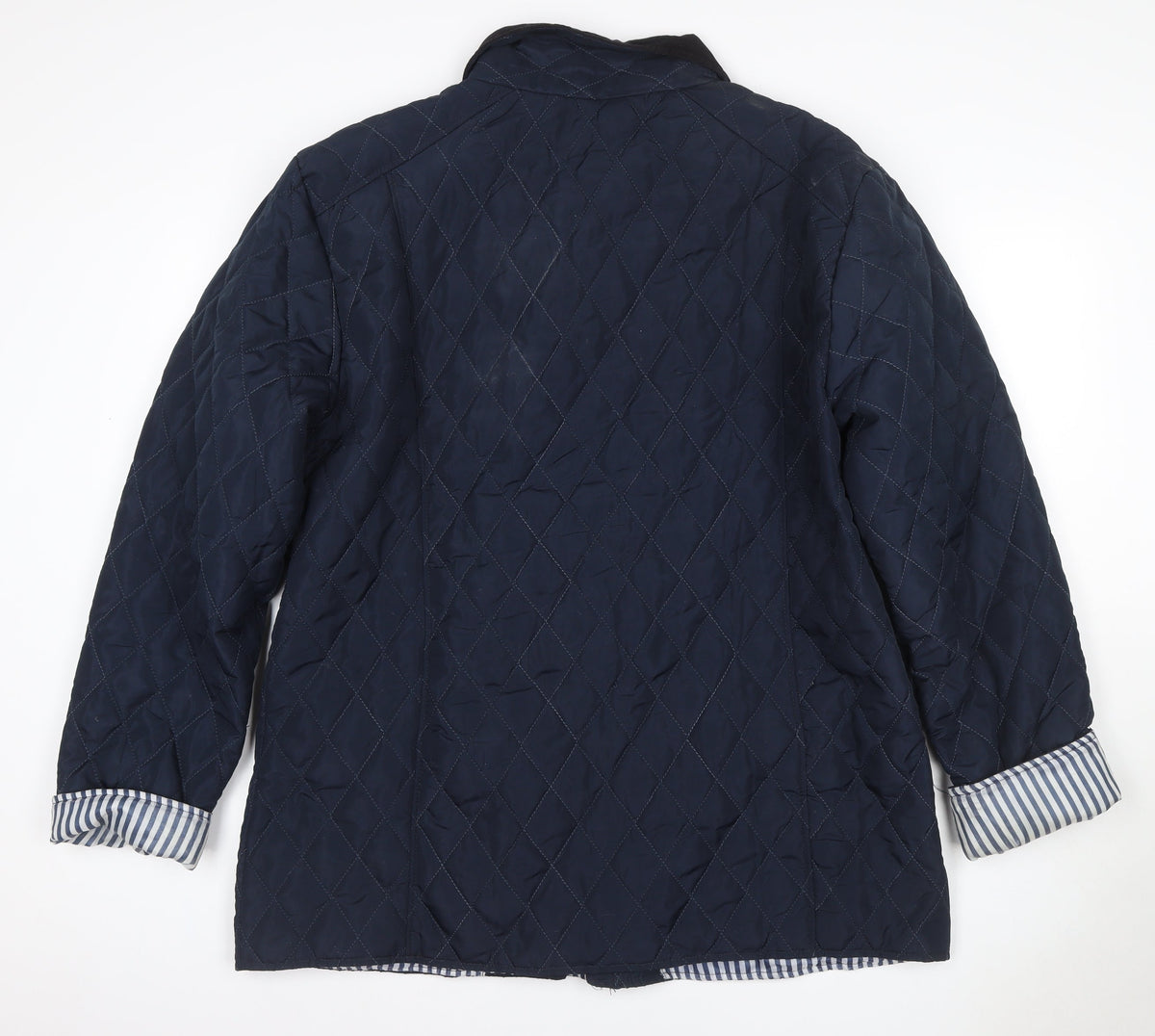 Urban Diva Women’s Blue Size 20 Quilted Mid-Length Coat