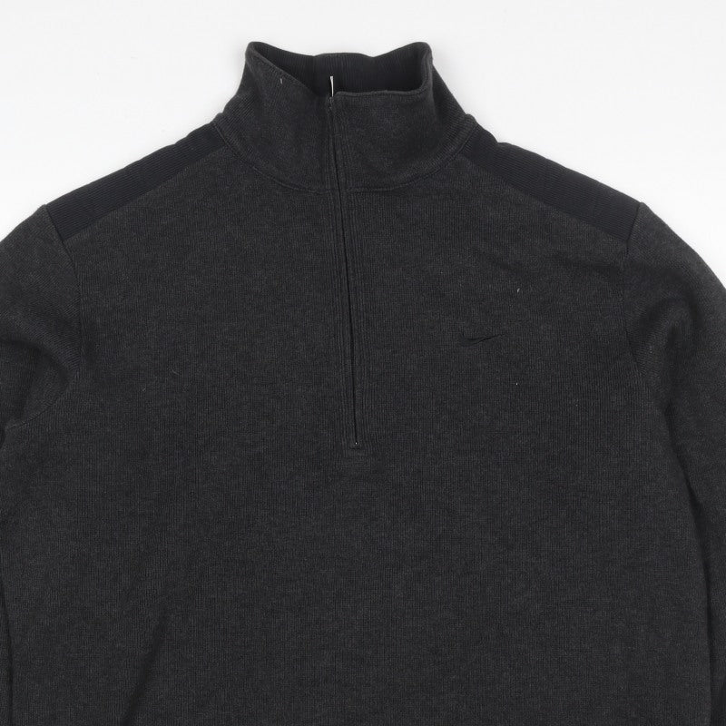 Nike Tiger Woods Men's Black M Pullover 1/4 Zip Golf Sweatshirt