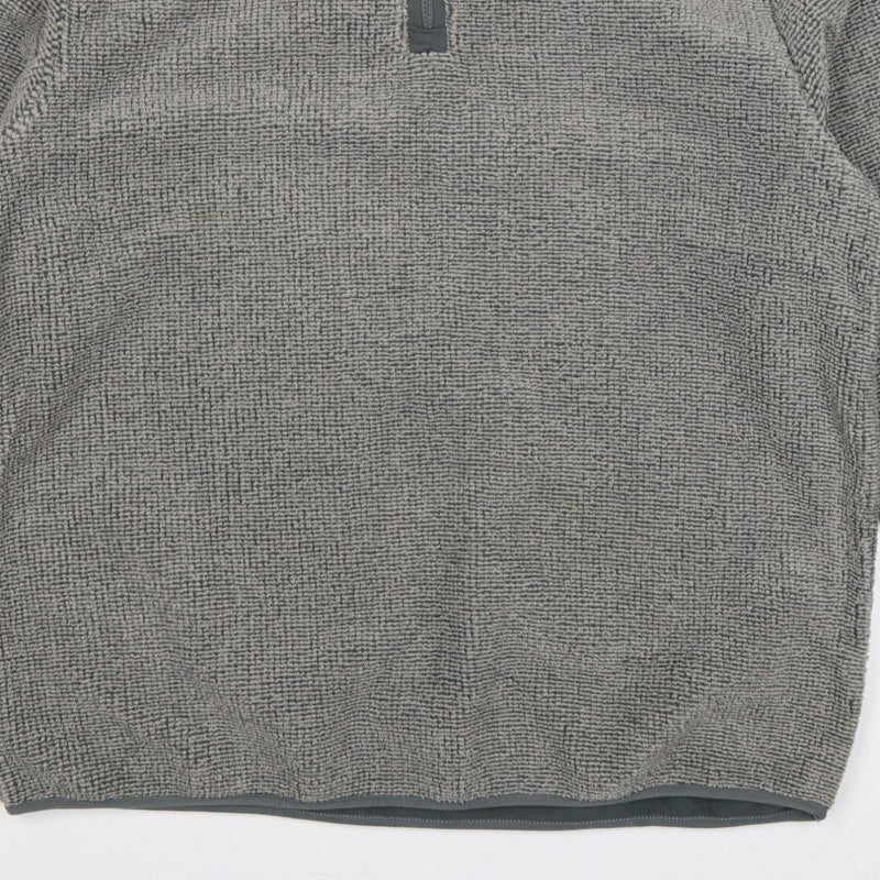 Ethic Storm Men’s Grey 2XL 1/4 Zip Fleece Pullover Sweatshirt