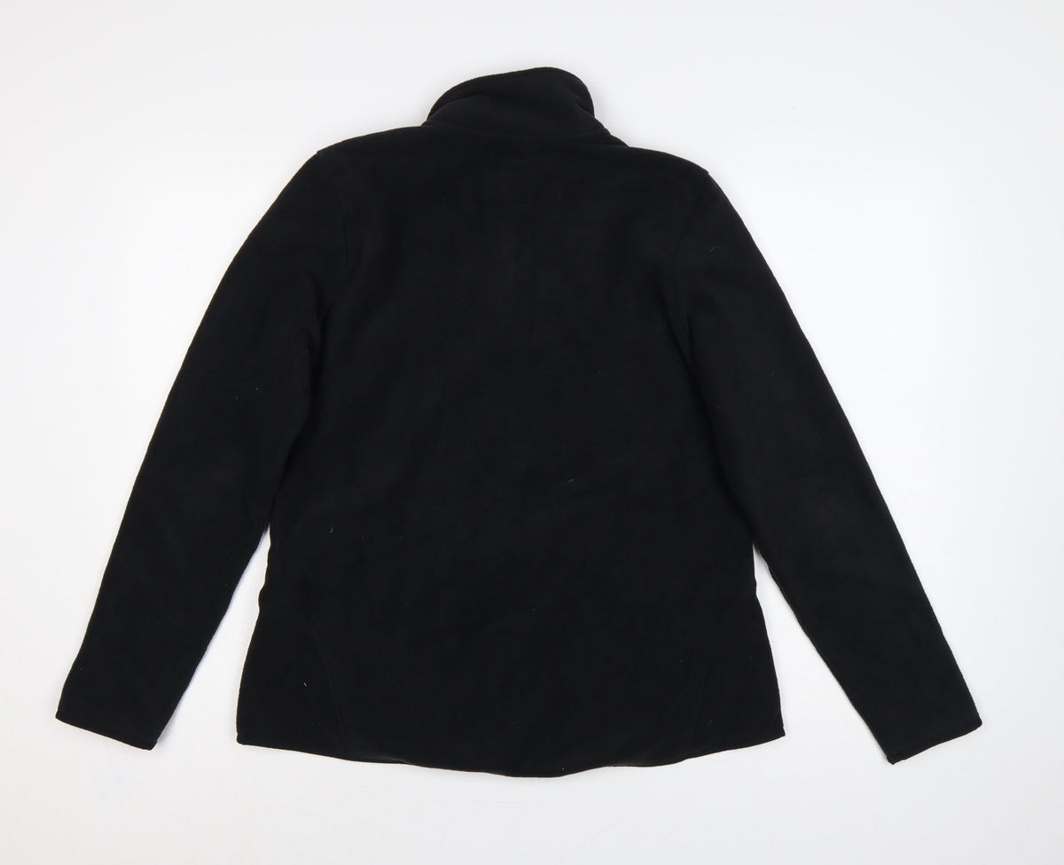 M&S Goodmove Women’s Black Size 14 Fleece Full Zip Jacket