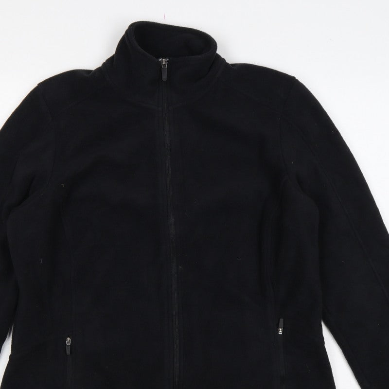 M&S Goodmove Women’s Black Size 14 Fleece Full Zip Jacket