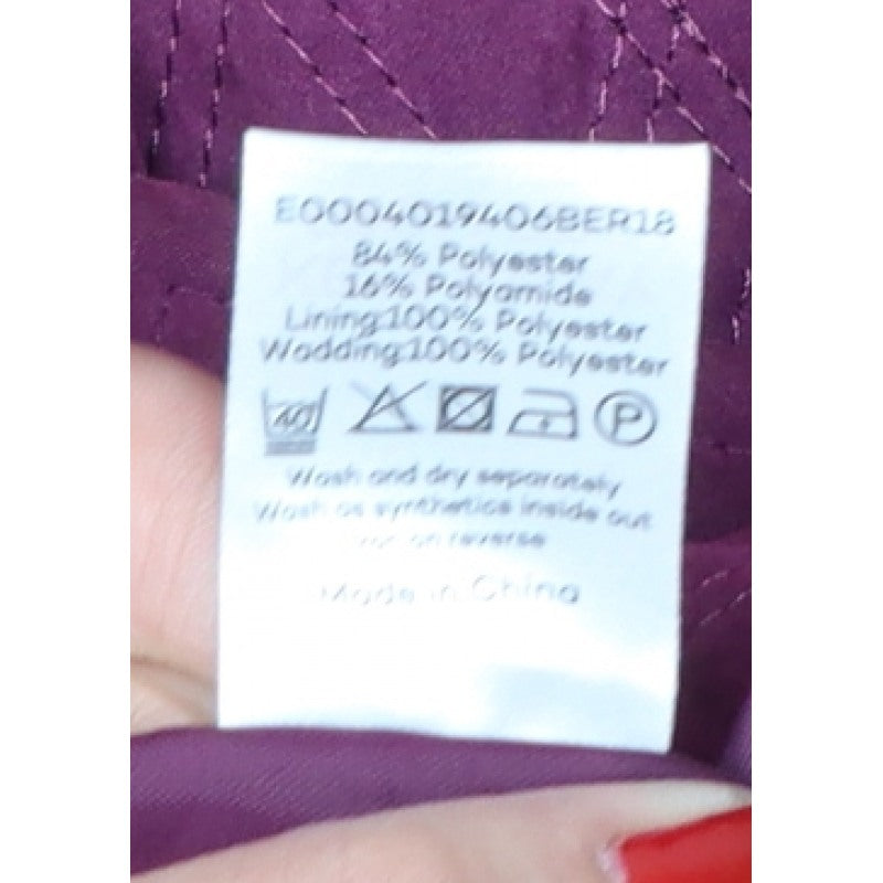 Bonmarché Women’s Purple Size 22 Hooded Parka Coat Insulated Mid-Length