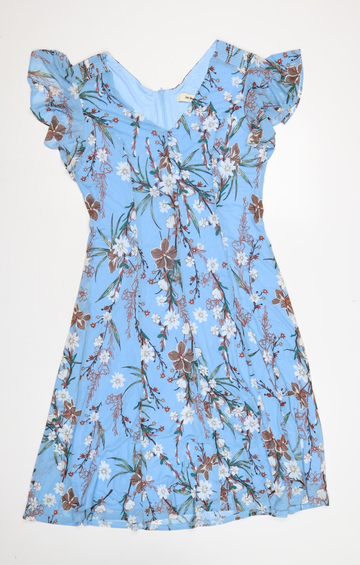 Jolie Moi Women Blue Floral Fit & Flare Midi Dress Size 16