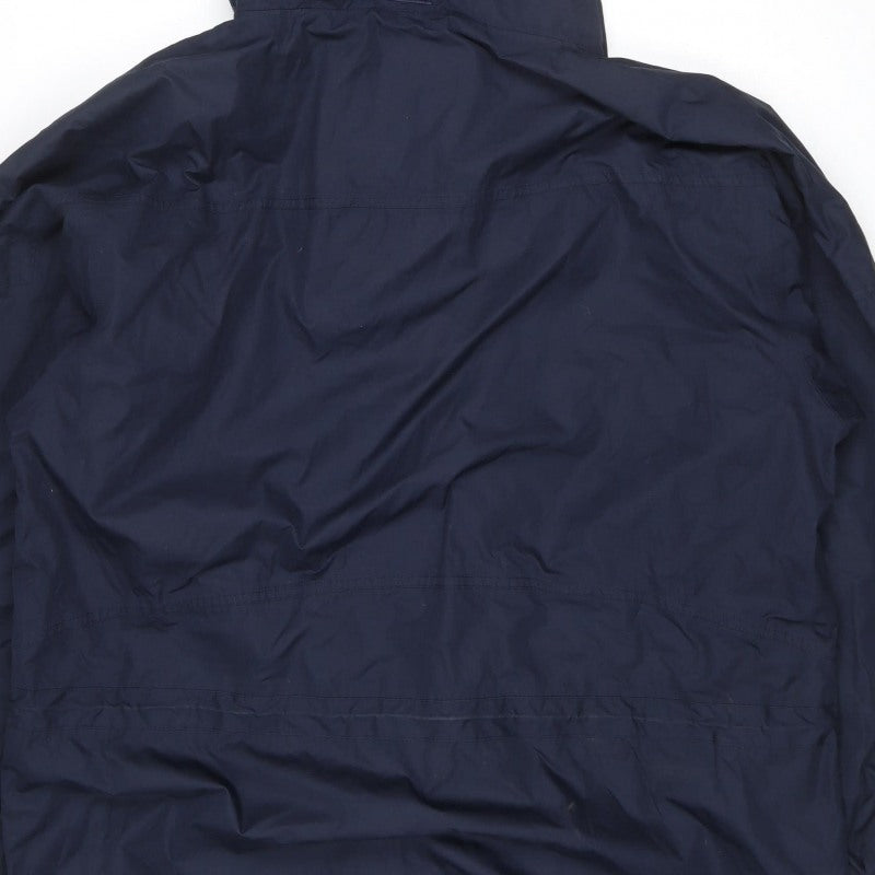 Mountain Venture Men’s Blue 7XL Hooded Parka Jacket Outdoor