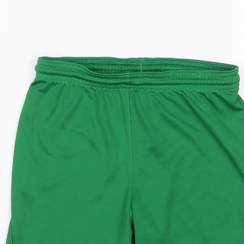 Nike Boys Green S 8-9 Years Dri-FIT Athletic Football Shorts