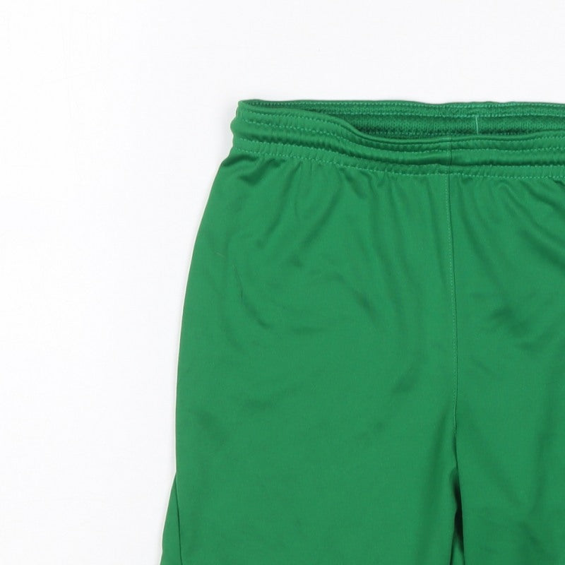 Nike Boys Green S 8-9 Years Dri-FIT Athletic Football Shorts
