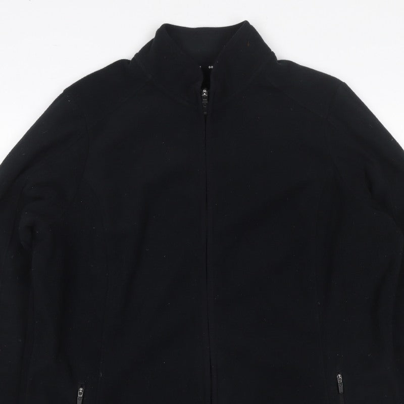 Goodmove Women’s Black UK 16 Basic Softshell Full Zip Jacket