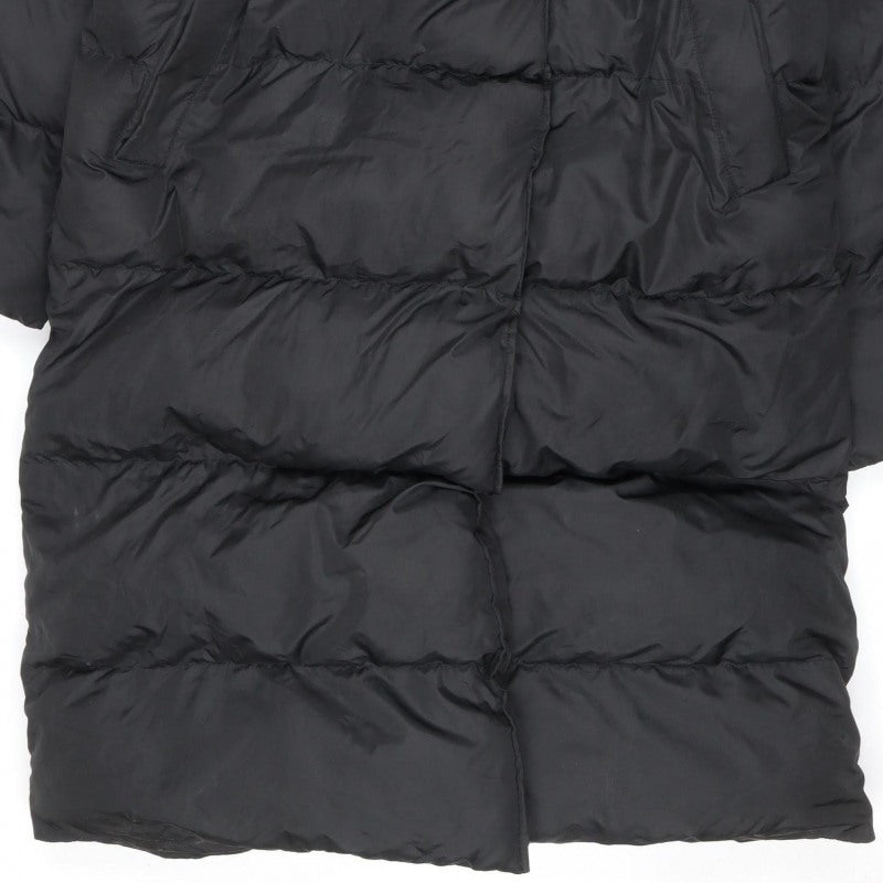 Missguided Women’s Black UK 10 Long Quilted Puffer Jacket Coat