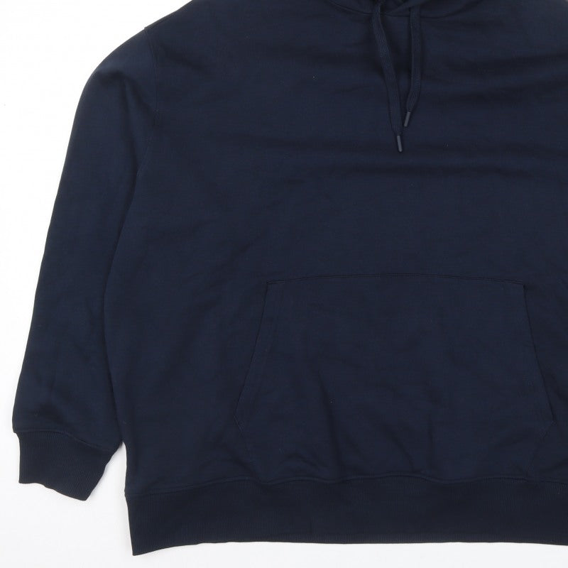Ted Baker Men’s Navy Blue S Pullover Hooded Fleece Hoodie