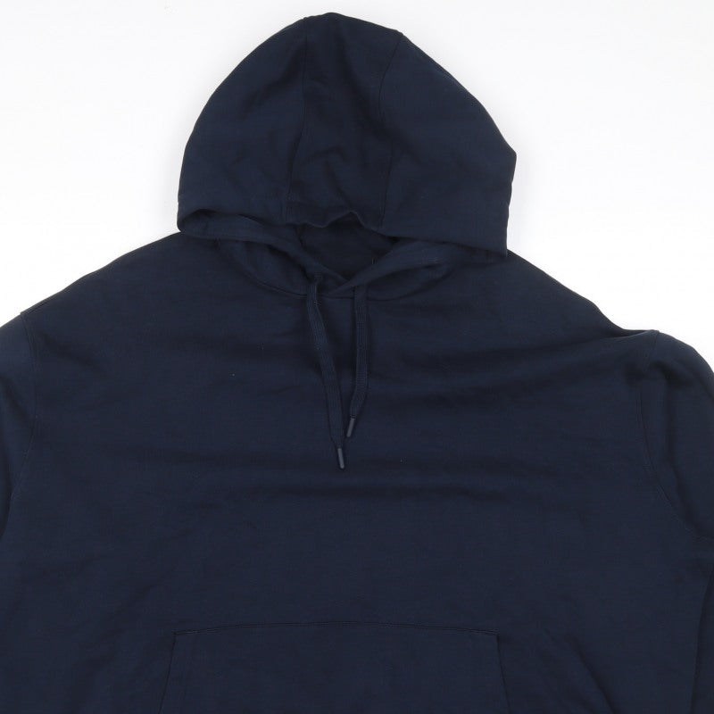 Ted Baker Men’s Navy Blue S Pullover Hooded Fleece Hoodie