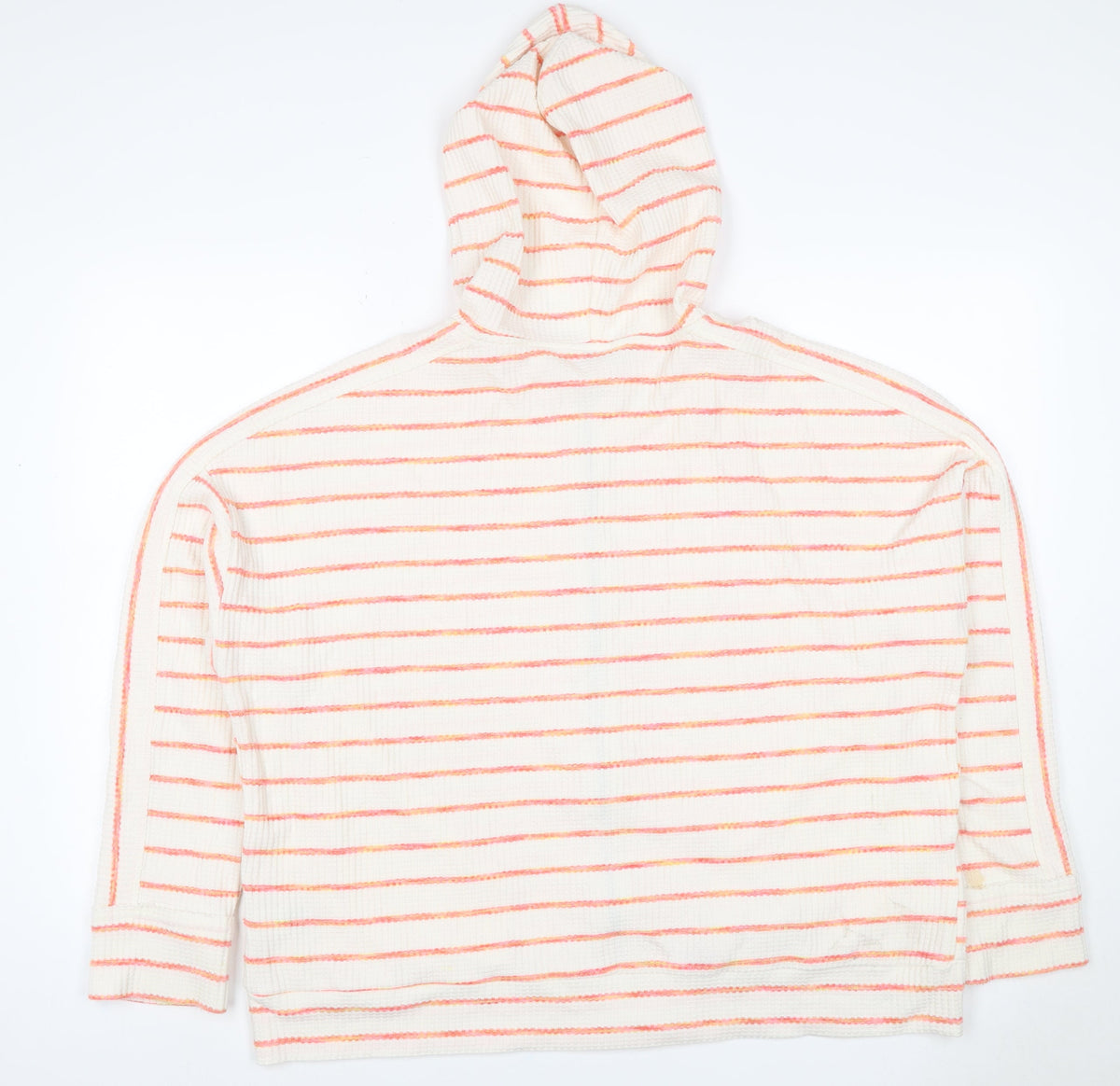 Next Women’s Ivory Pink Striped Full Zip Hoodie XL UK 20 Knit