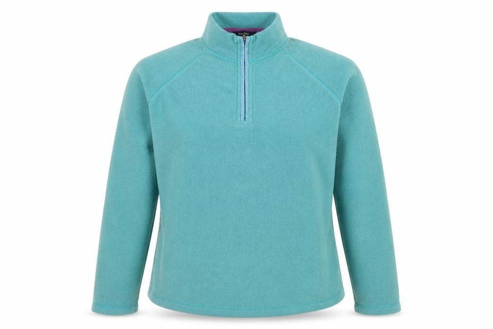 Peter Storm Women’s Blue Fleece 1/4 Zip Pullover Sweatshirt UK 14